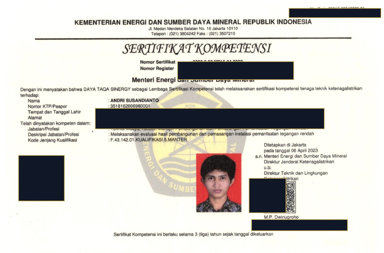 Teknisi Madya — Pemanfaatan Tenaga Listrik TR